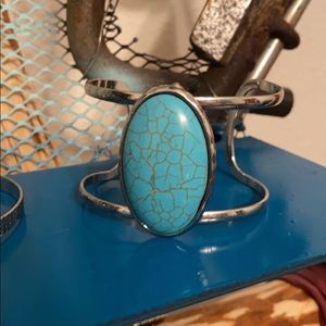 Turquoise cuff bracelet